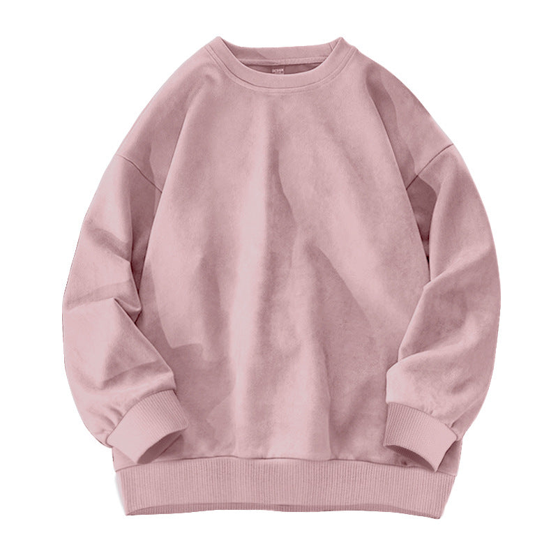 Suede-Fleece Pullover