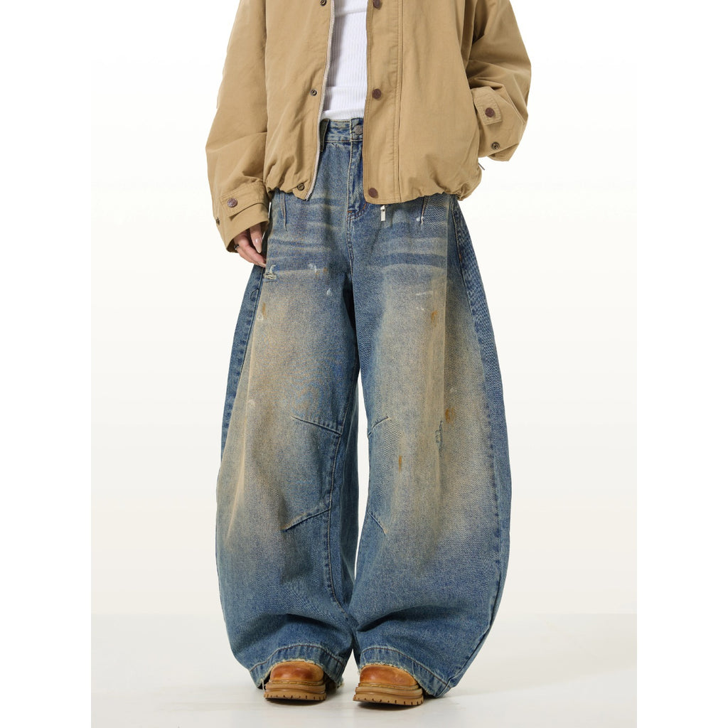 Retro Distressed Scythe Jeans für Herren