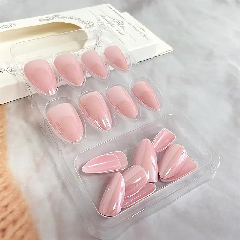 Aurora Powder Fake Nails – Lang & Glänzend – Ansicht 6