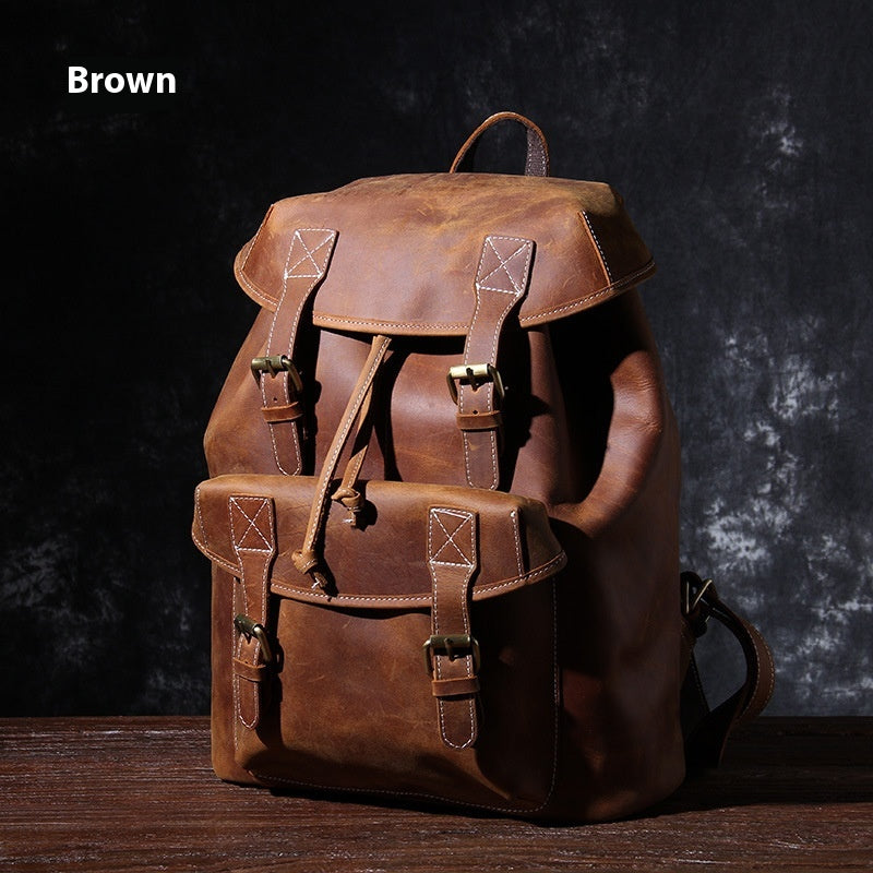 Retro Lederrucksack für Herren (20-35L) – Bild 3 | LuxeStyle