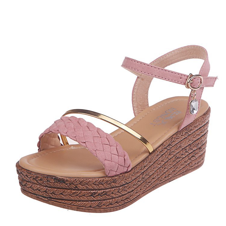 Römische Sandalen mit Fischmund und Plateau – Bild 5 | LuxeStyle