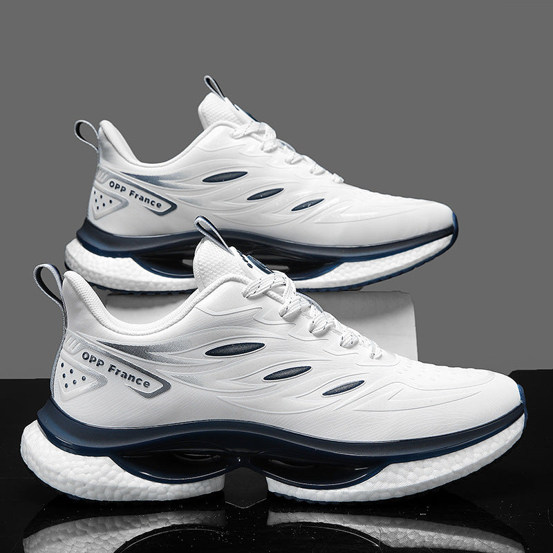 Sneaker aus Leder mit runder Zehenkappe – Bild 2 | LuxeStyle