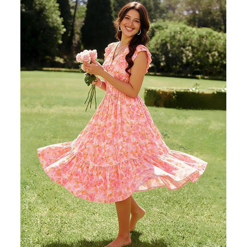 Chic Boho Blumenkleid