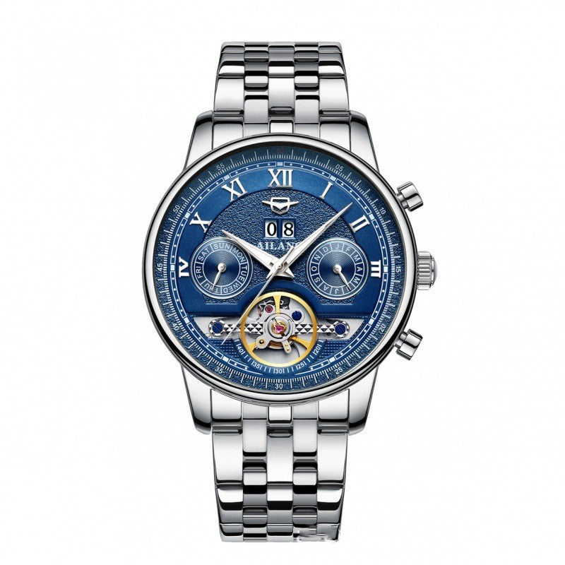 Automatische Mechanische Herrenuhr Sun Moon Stars