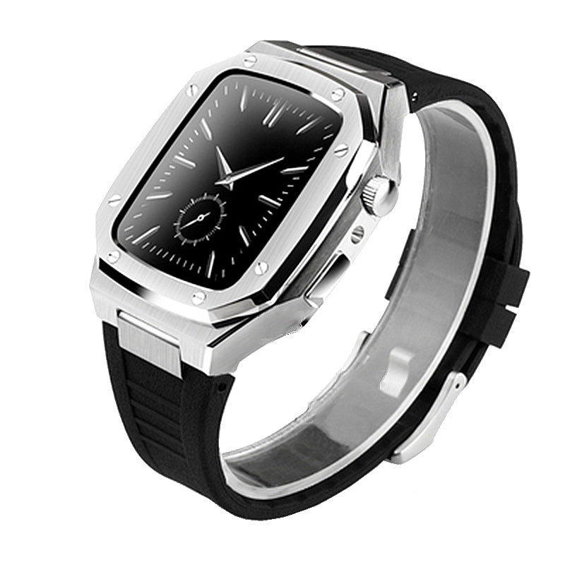 Smartwatch-Gehäuse aus Metall mit Kautschukarmband – Bild 17 | LuxeStyle