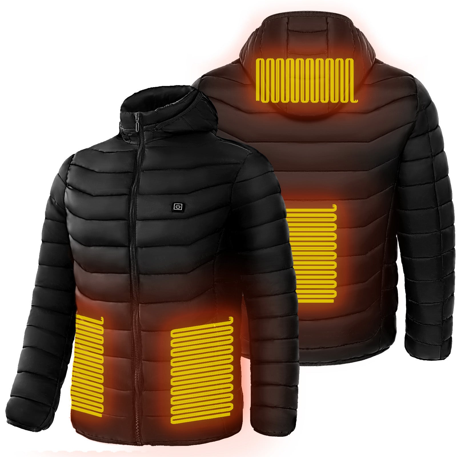 Heizjacke Herren mit 9 Heizzonen – ideal für Skifahren