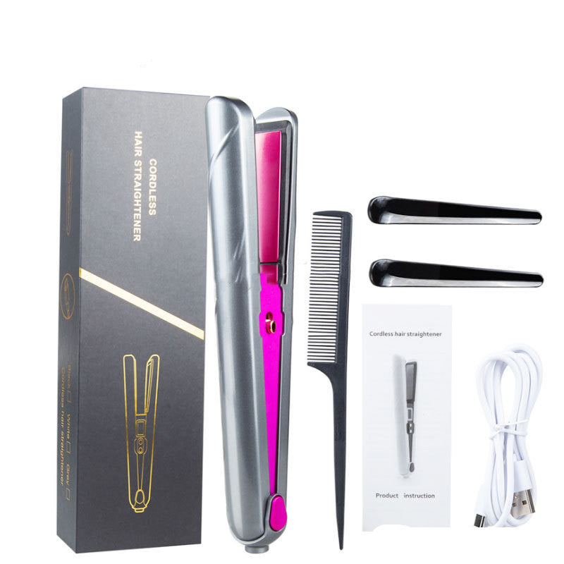 Kabelloser USB-Haarglätter mit Akku