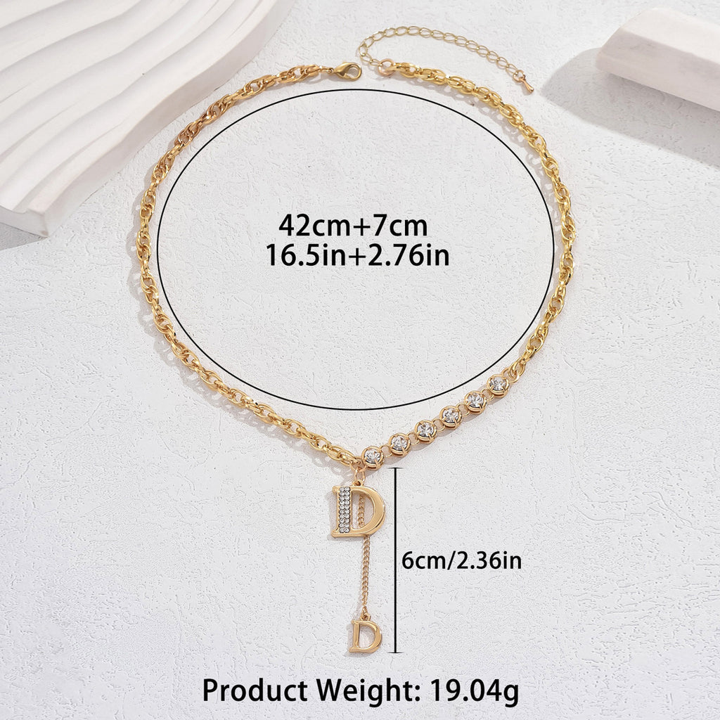 Koreaner Stil Halskette mit Zirkonia