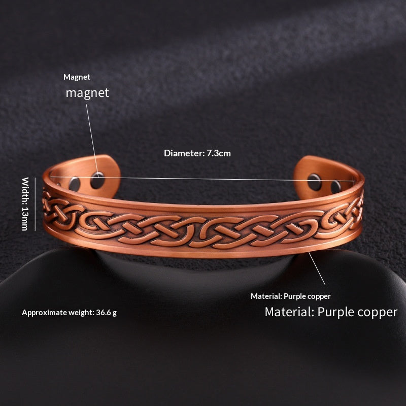 Magnetarmband aus rotem Kupfer – Bild 10 | LuxeStyle