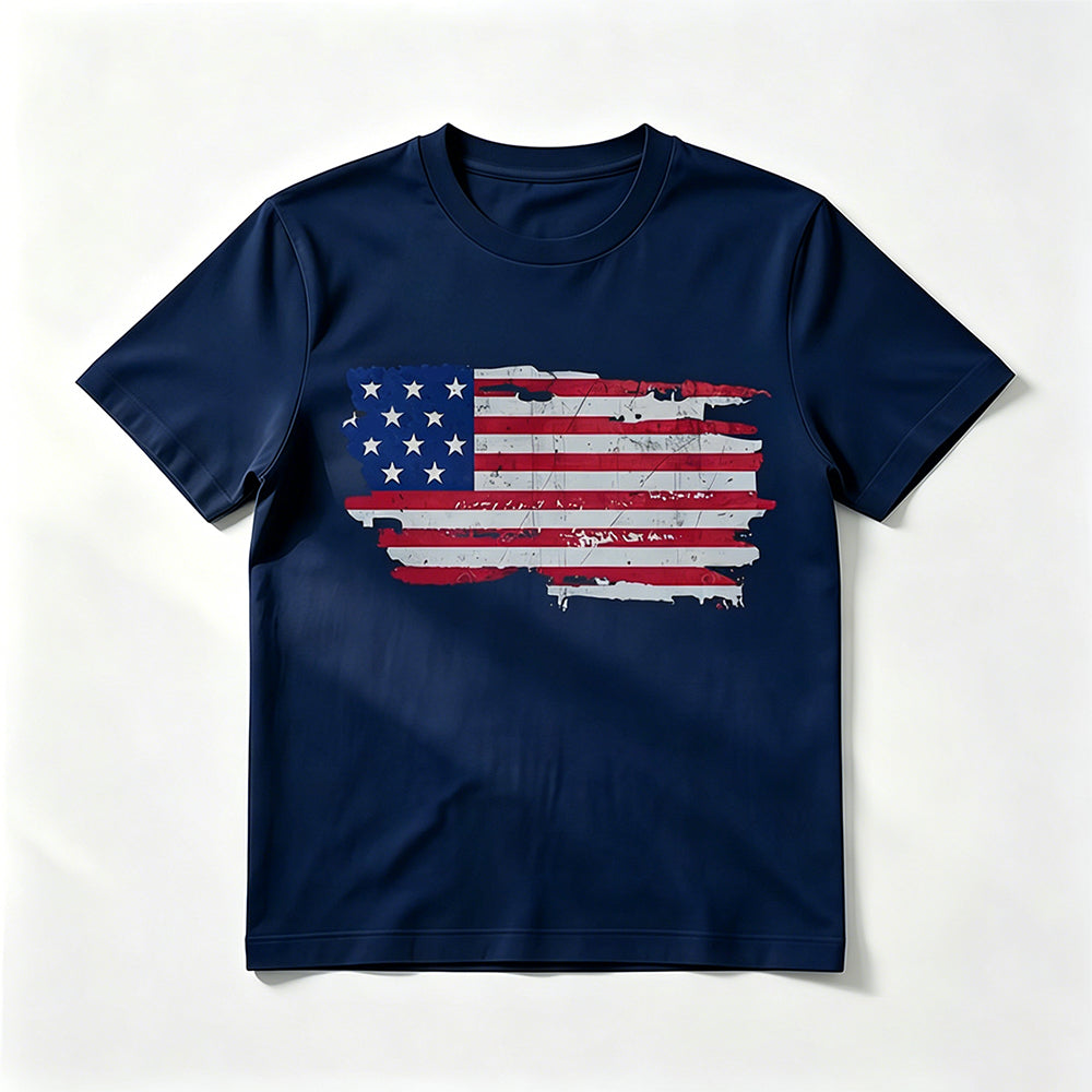 Flaggen-Muster T-Shirt