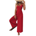 Eleganter Jumpsuit mit Spaghettiträgern und Rückenmasche