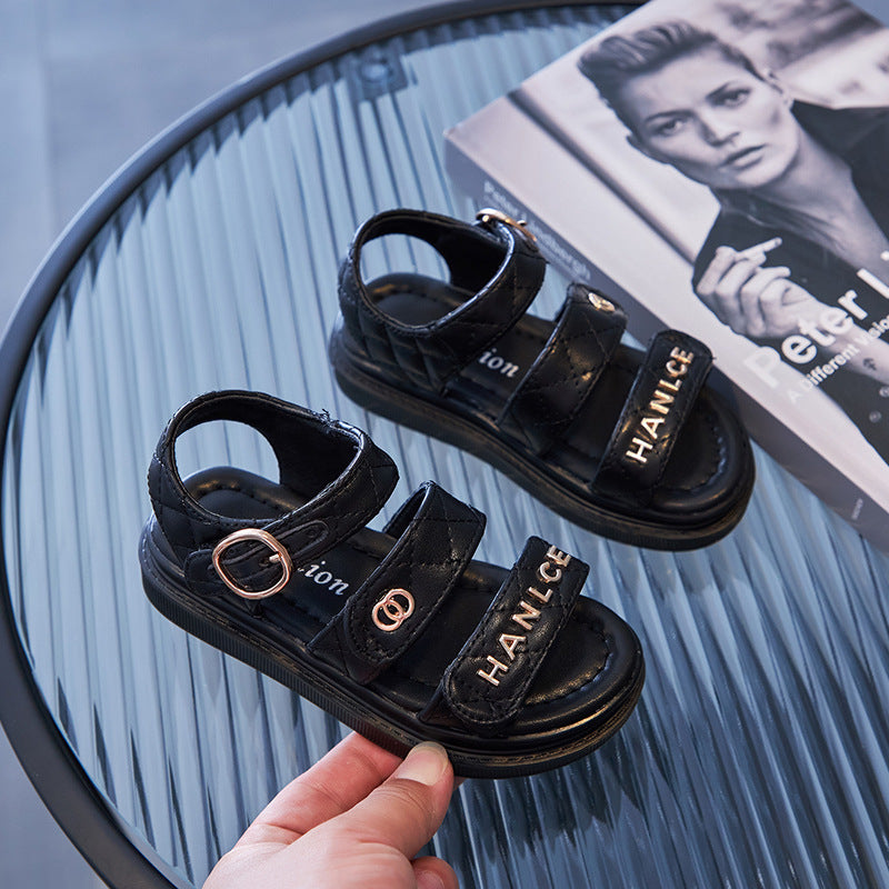Mädchen Sandalen mit weicher Sohle und Buchstaben – Bild 7 | LuxeStyle