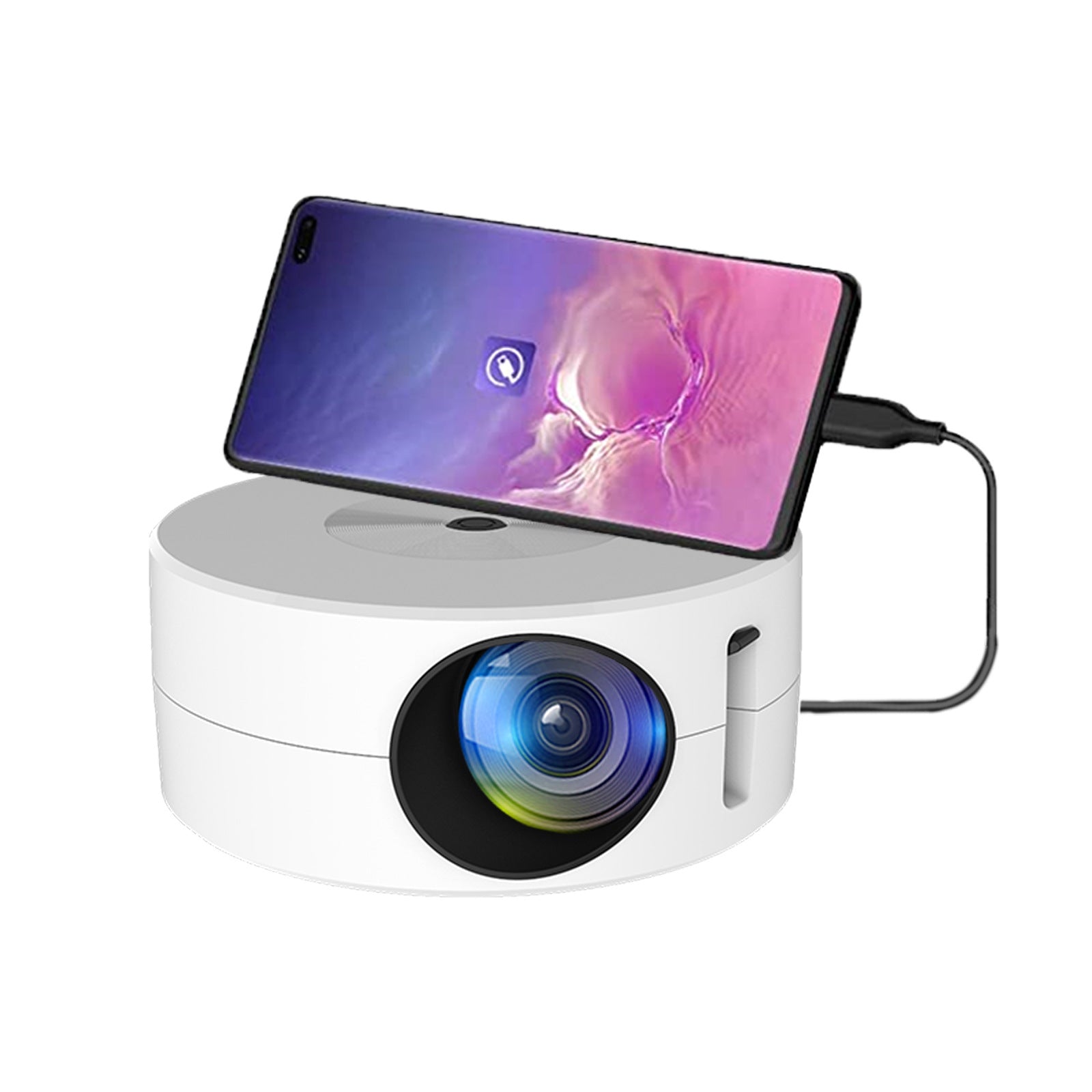 Mini-Projektor für Smartphone (kabelgebunden)