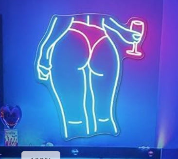 LED Neon Dekoleuchte Weinglas – Bild 4 | LuxeStyle