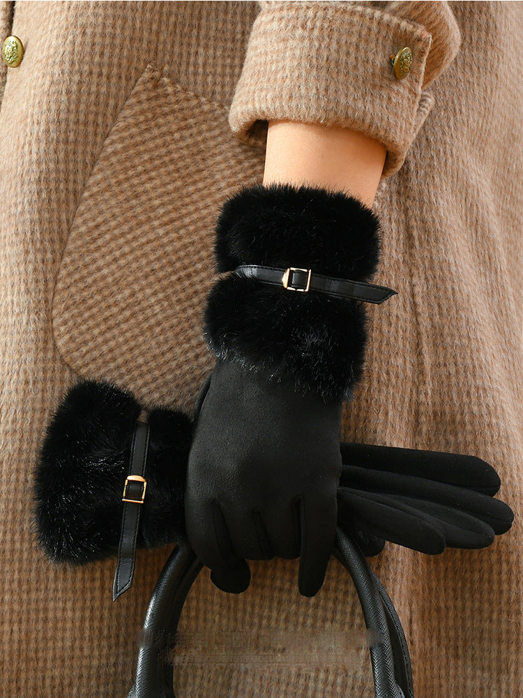 Warme Touchscreen-Handschuhe mit Fleecefutter