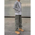Retro Loose Straight Denimhosen