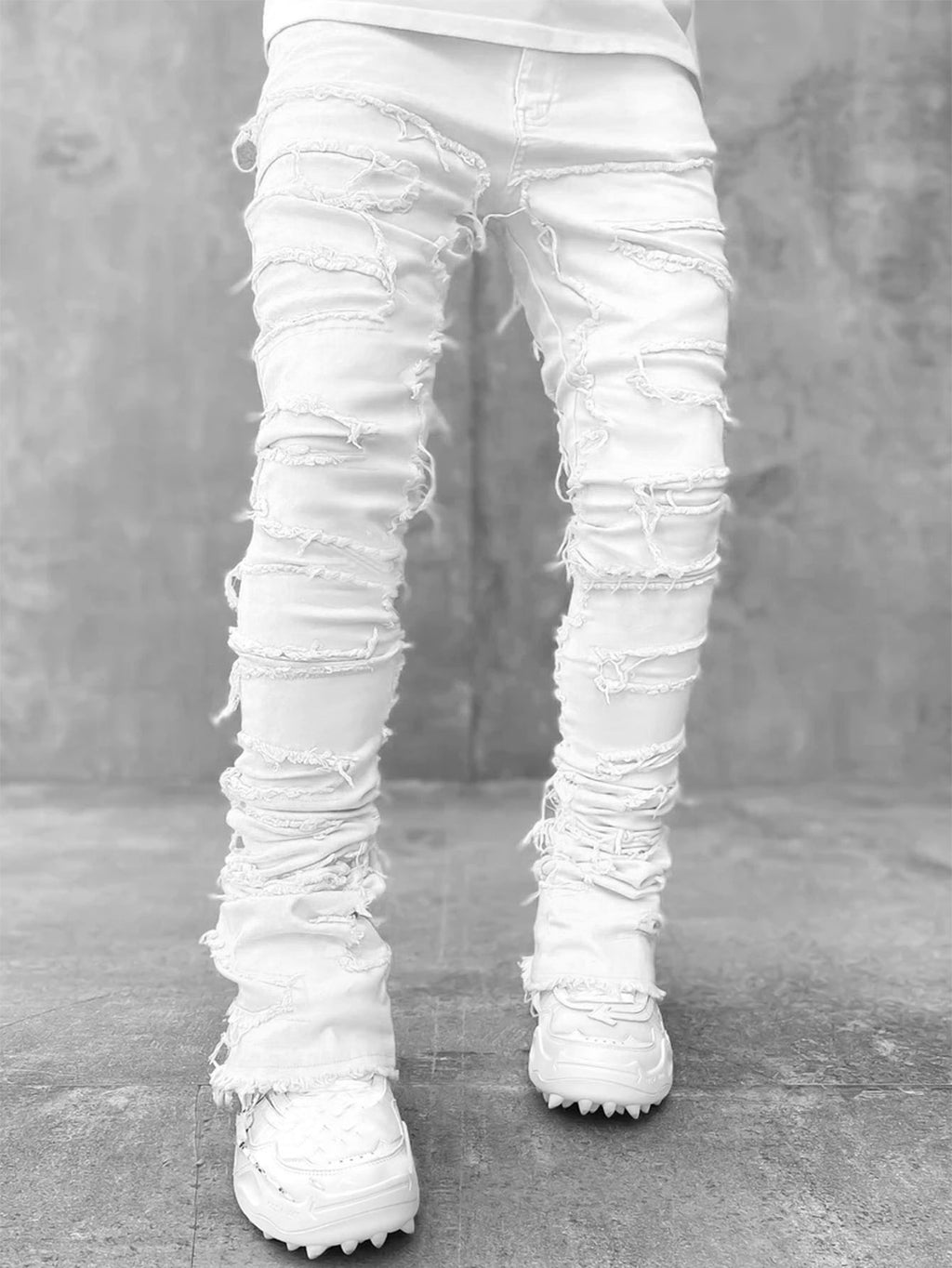 Individuelle Patched Jeans für Herren