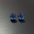 Ear-Cuffs «Papillon» – blauer Schmetterling