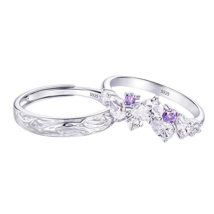 Verstellbarer Ring mit Glyzinien-Motiv – Bild 5 | LuxeStyle