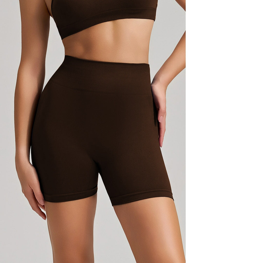 High-Waist Yoga Shorts mit Bauchkontrolle