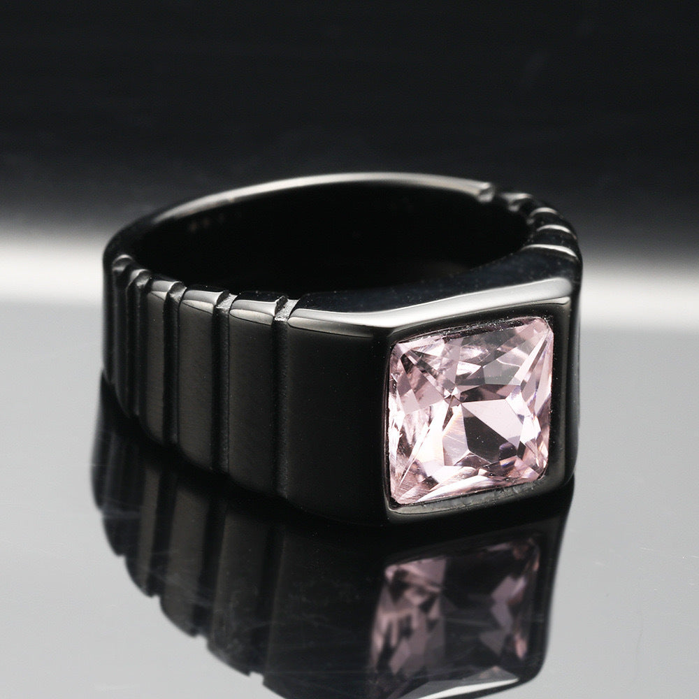 Herrenring mit quadratischem Stein – Bild 7 | LuxeStyle