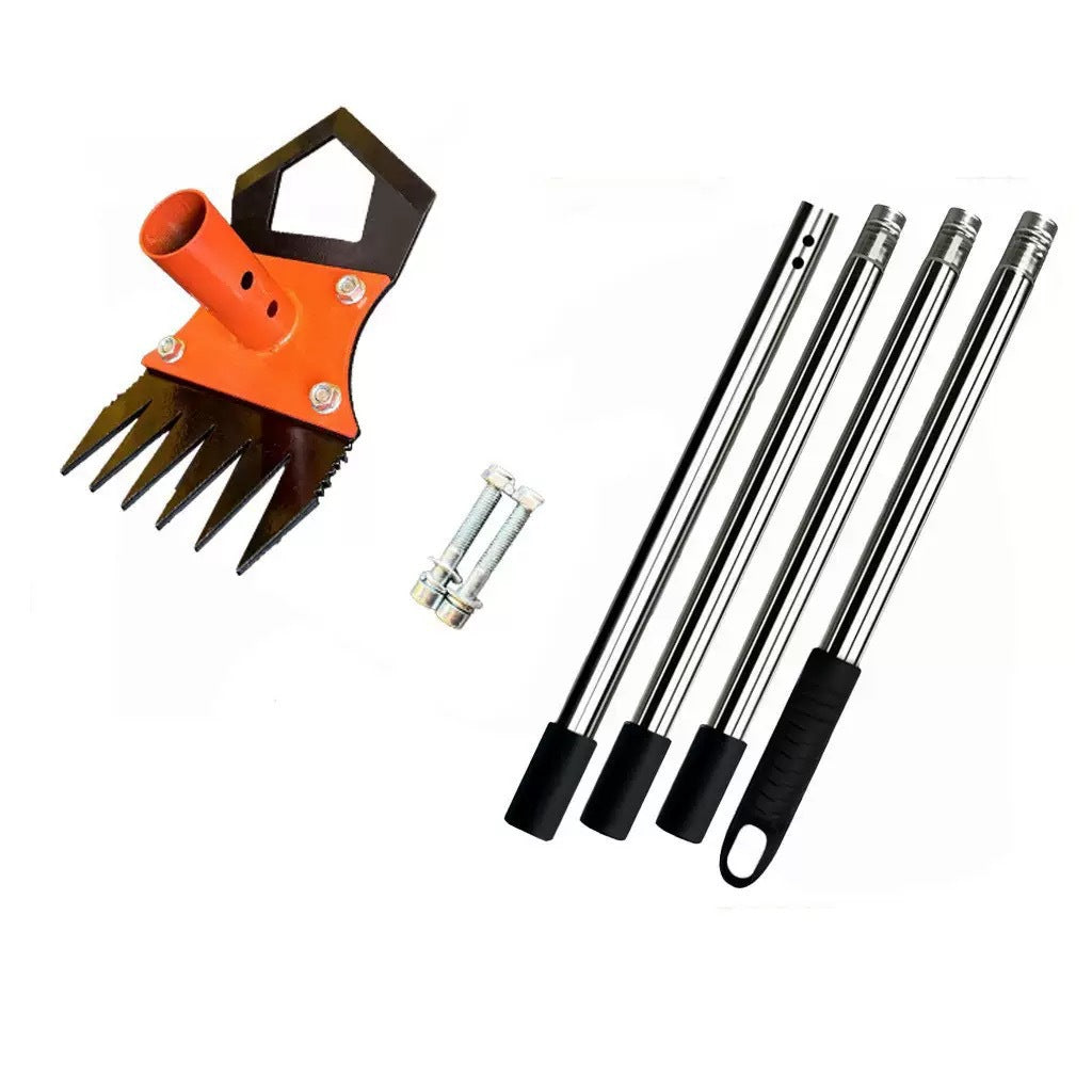 Doppelkopf-Gartenhacken-Set aus Edelstahl