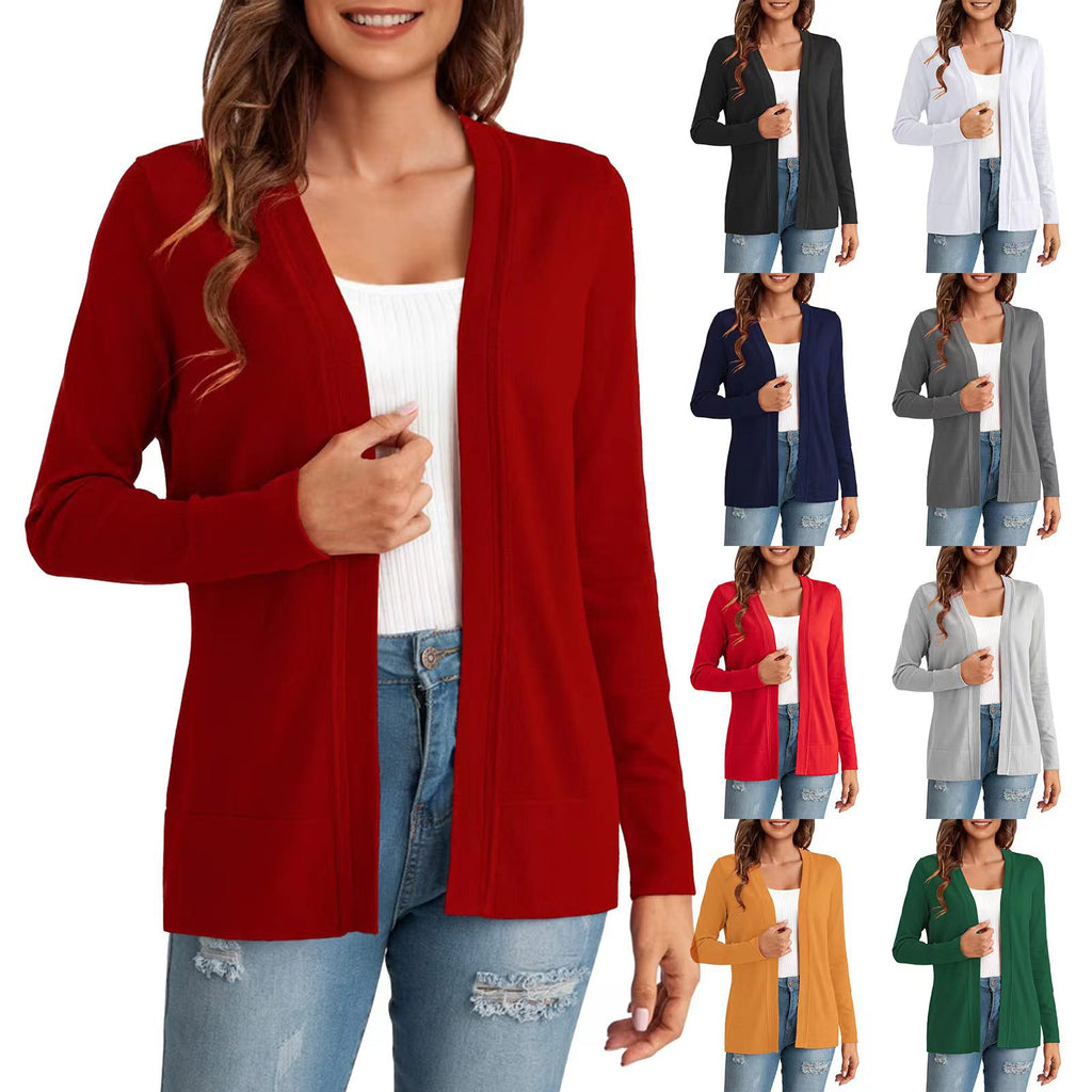 Strick-Cardigan für Damen – Weiss