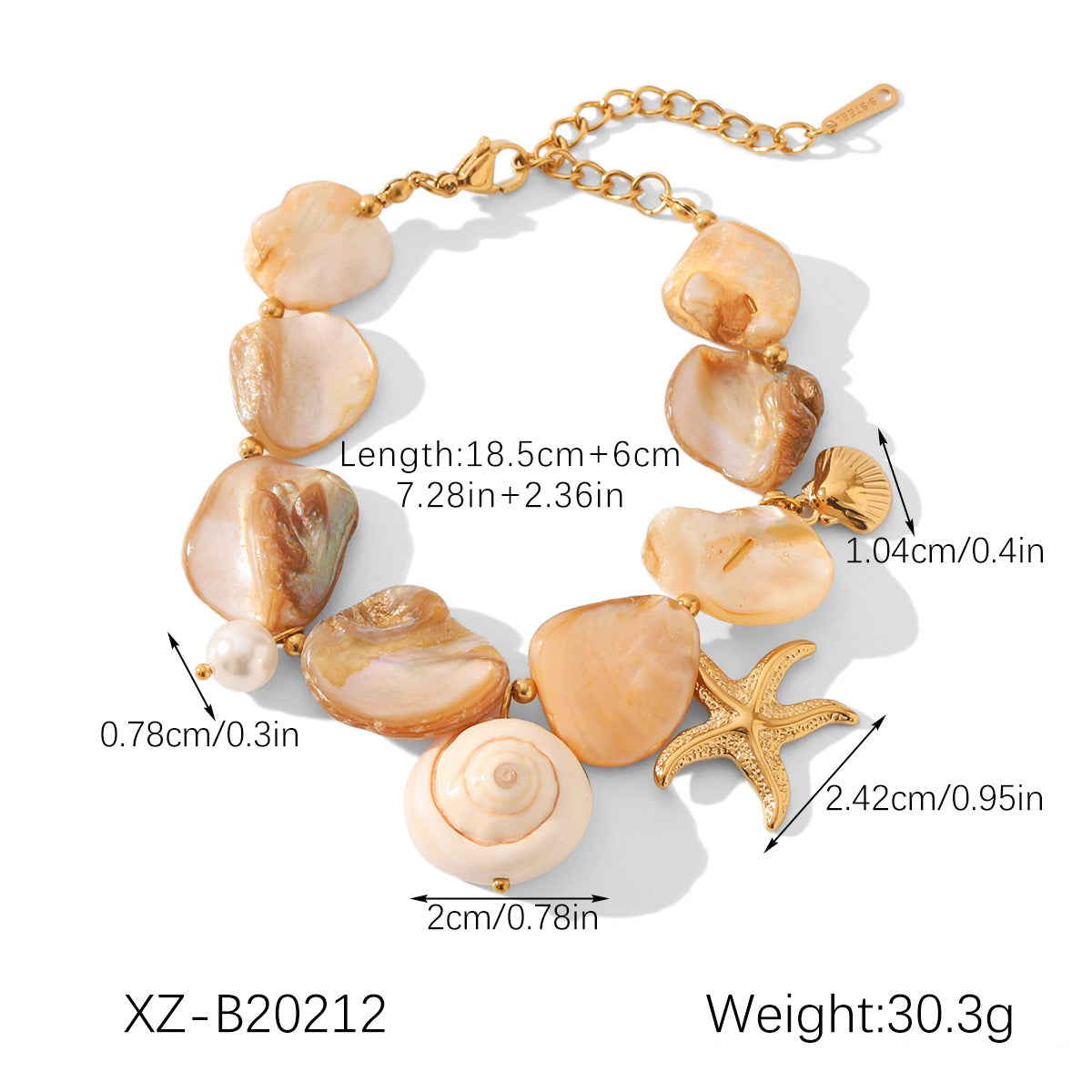 Armband mit Seestern- und Muschel-Elementen – Bild 13 | LuxeStyle