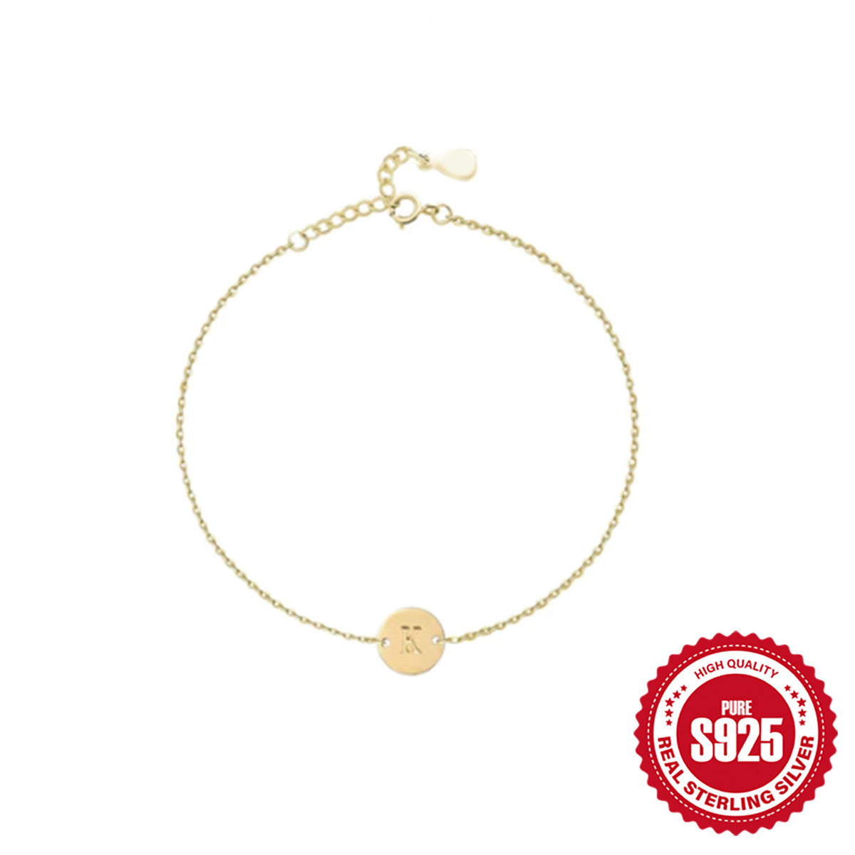 Minimalistisches Armband mit Buchstaben-Gravur | LuxeStyle