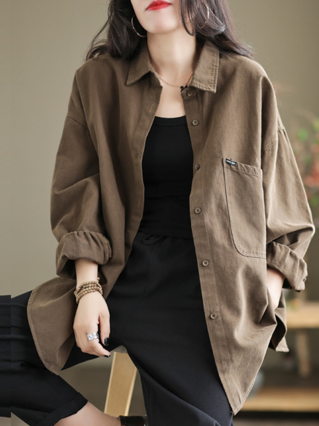 Damen Bluse mit weiten Ärmeln | LuxeStyle