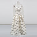 Vintage Polka-Dot Tube-Top Kleid