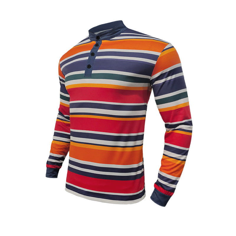 Herren Polo-Shirt mit bunten Streifen – Bild 9 | LuxeStyle