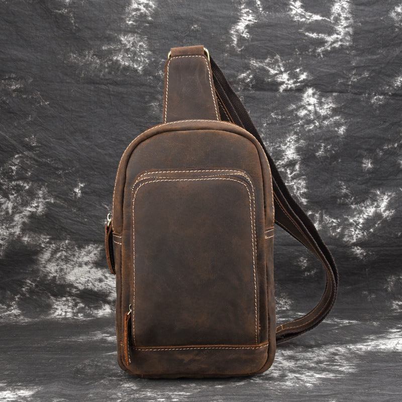 Vintage Herren-Umhängetasche aus Leder – Bild 3 | LuxeStyle