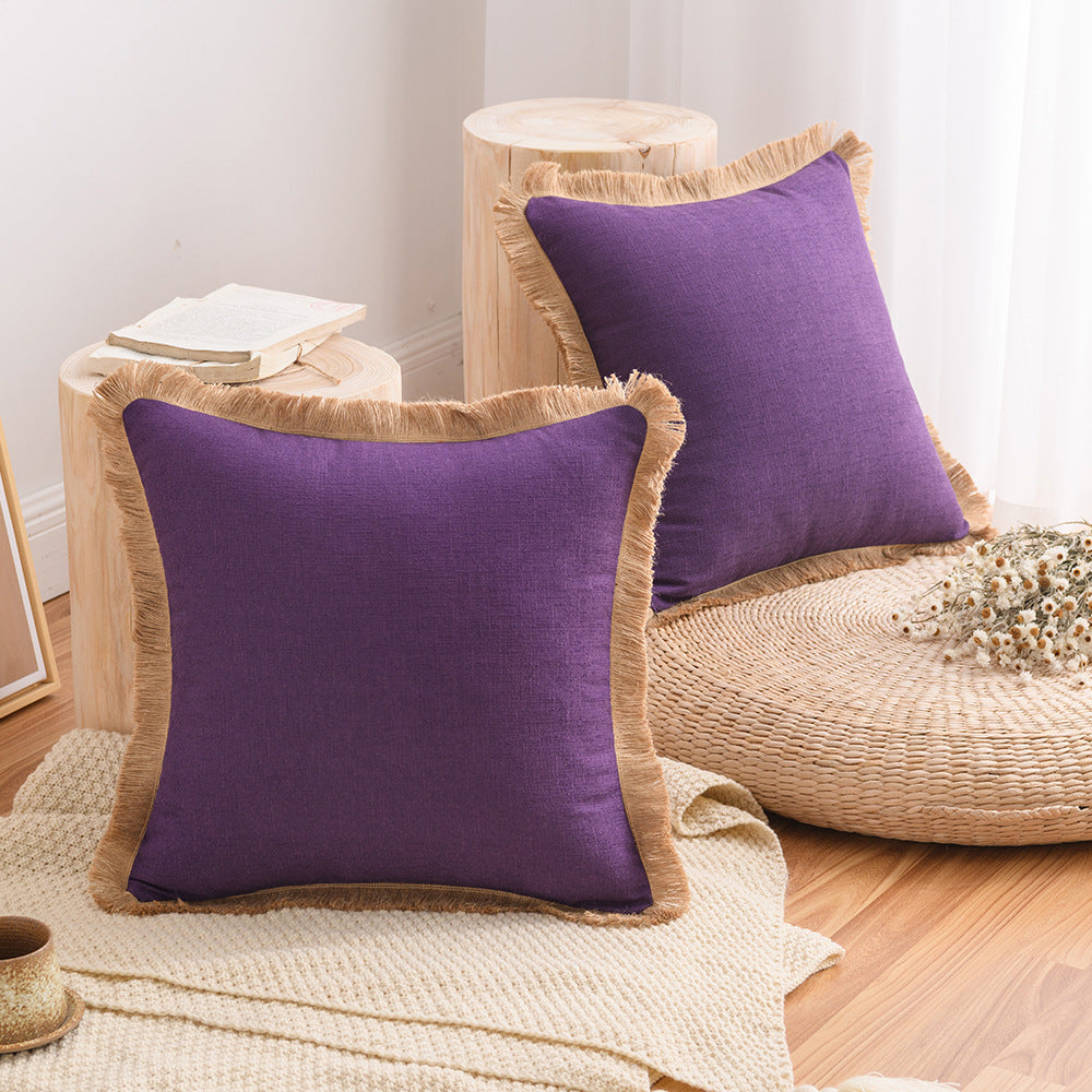 Nordic Style Kissenbezug aus Baumwolle und Leinen – Bild 10 | LuxeStyle