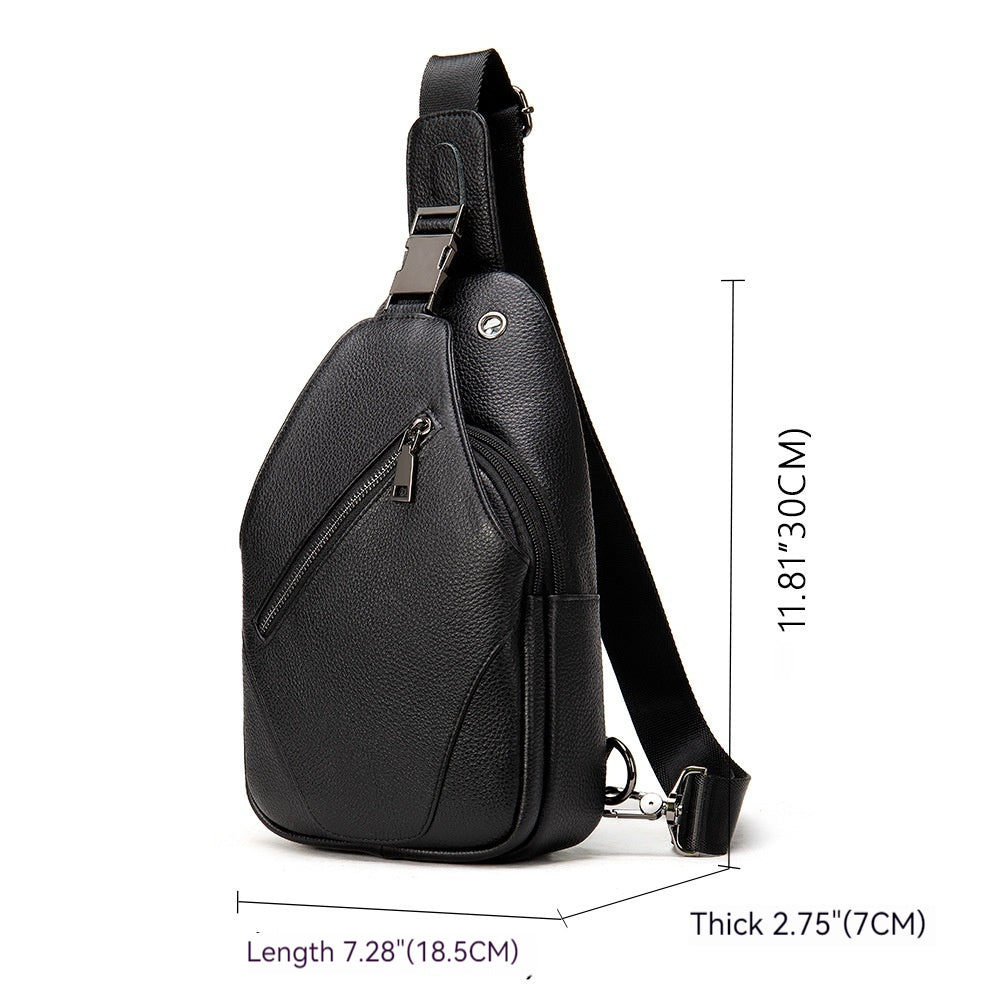 Schwarzes Leder-Taschen-Set – Bild 1 | LuxeStyle