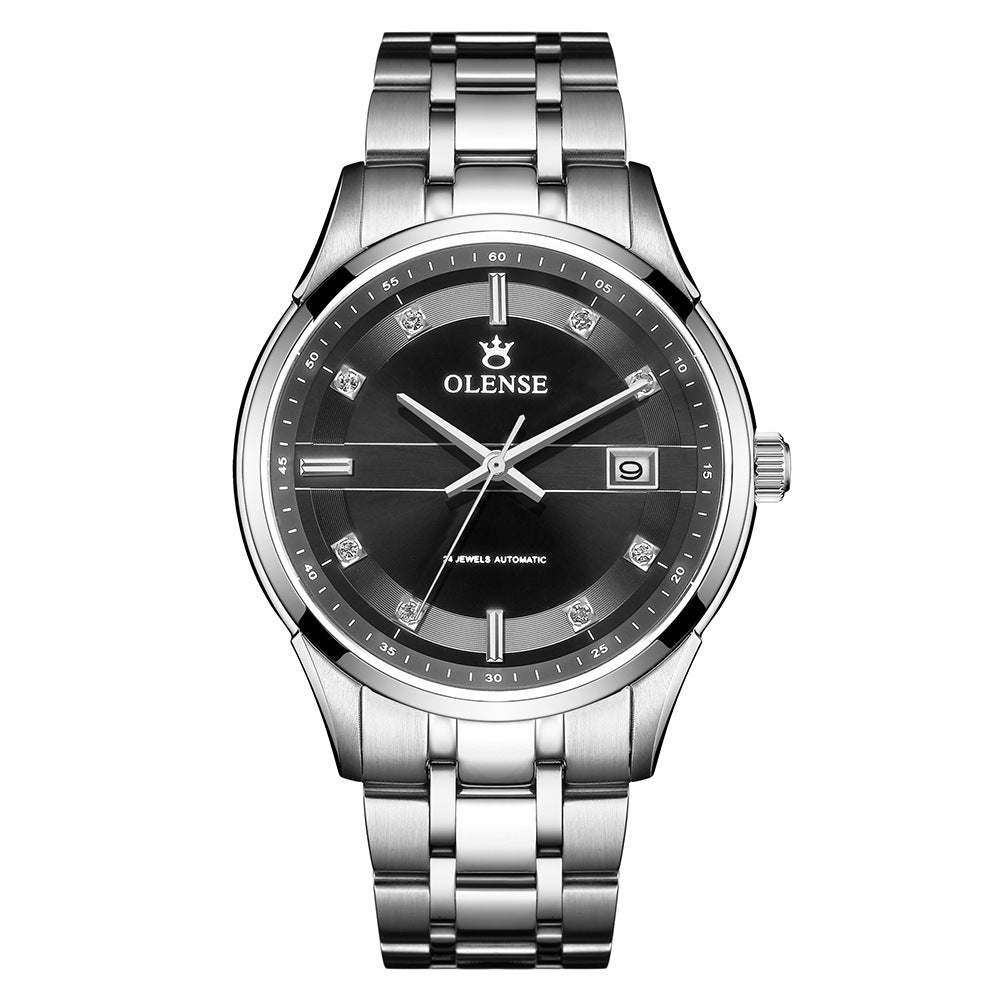 Mechanische Herrenuhr aus Edelstahl – Bild 3 | LuxeStyle