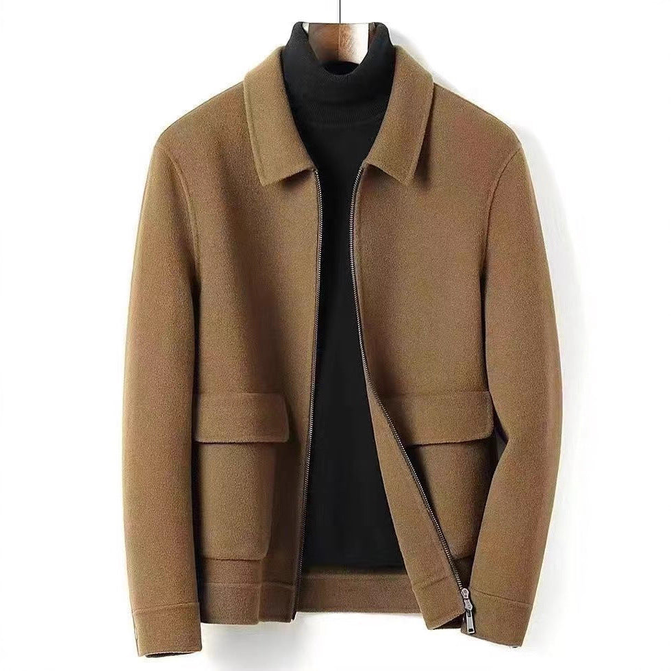 Cardigan aus Wollmischung mit Stehkragen