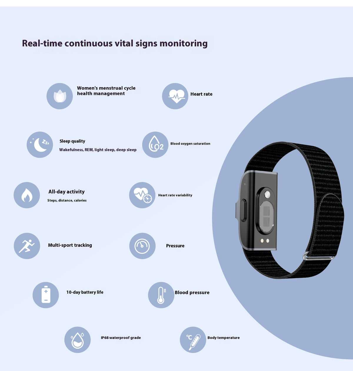 Smart Watch Sport-Armband mit Herzfrequenz – Bild 4 | LuxeStyle