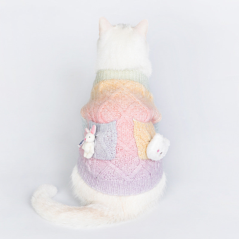 Bunter Strickpullover für Hunde – Bild 5 | LuxeStyle