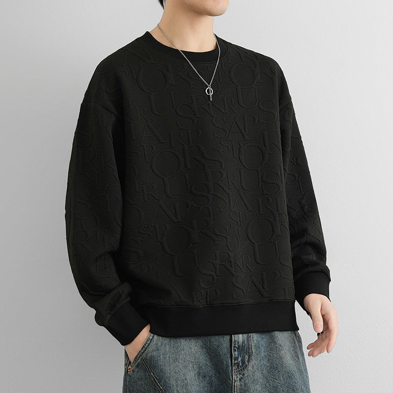Loose-Fit Pullover ohne Kapuze, einfarbig | LuxeStyle