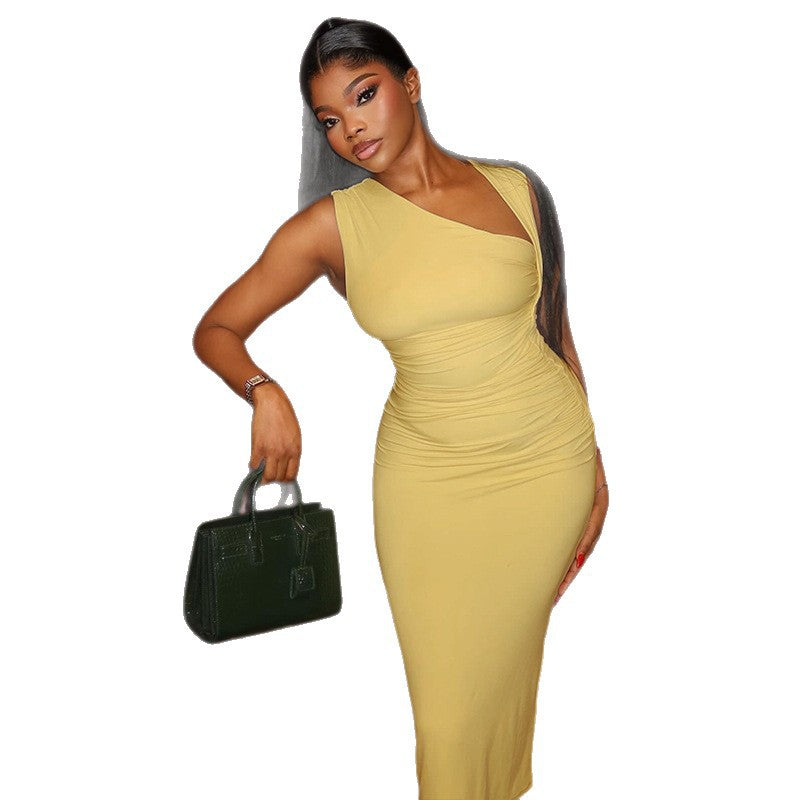 Ärmelloses Midikleid mit Taillenschnürung – Bild 3 | LuxeStyle
