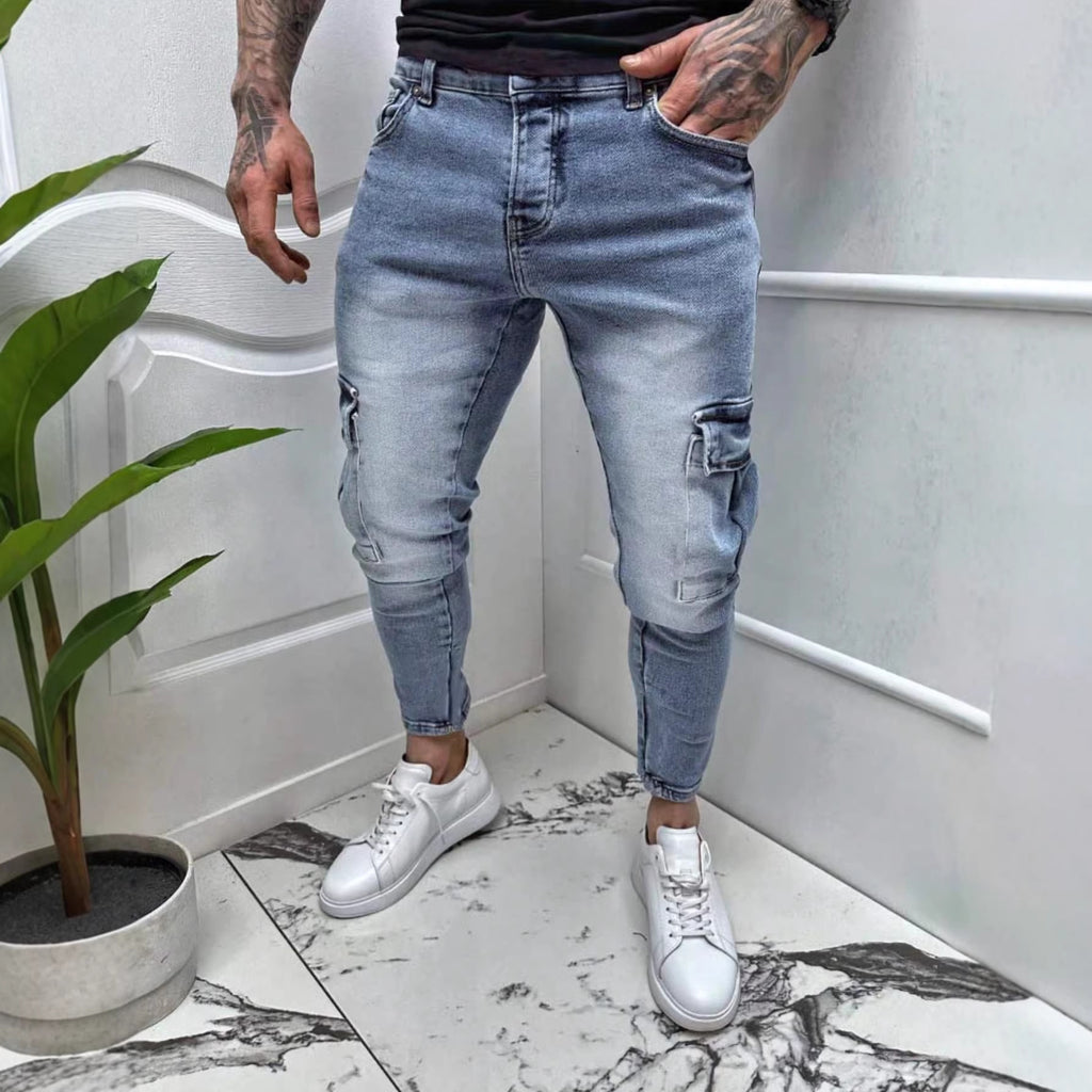 Leopard-Muster Jeans
