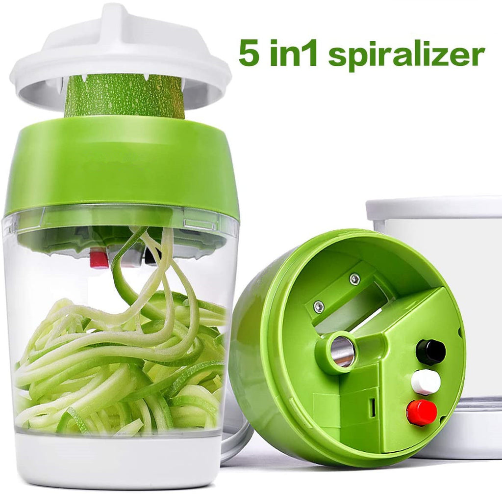 Verstellbarer Spiralschneider mit Behälter – Bild 4 | LuxeStyle
