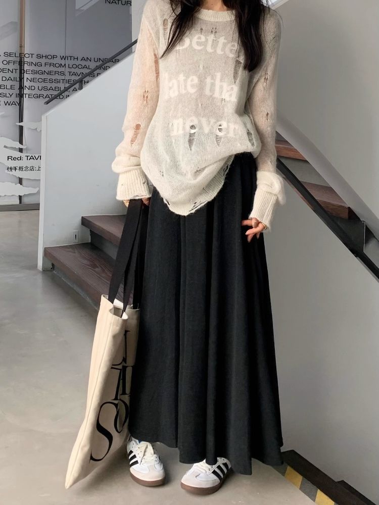 High-Waist Jupe im Sticky-Rice-Stil