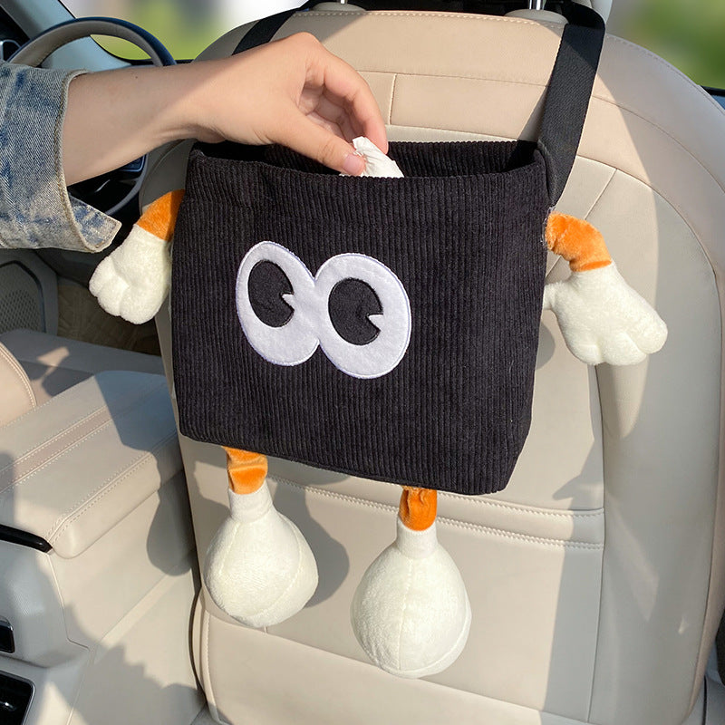 Kombi-Abfalleimer & Papiertuchbox für Auto