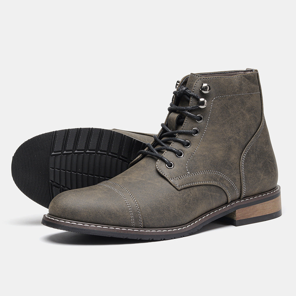 Vintage Casual Leder Boots für Herren