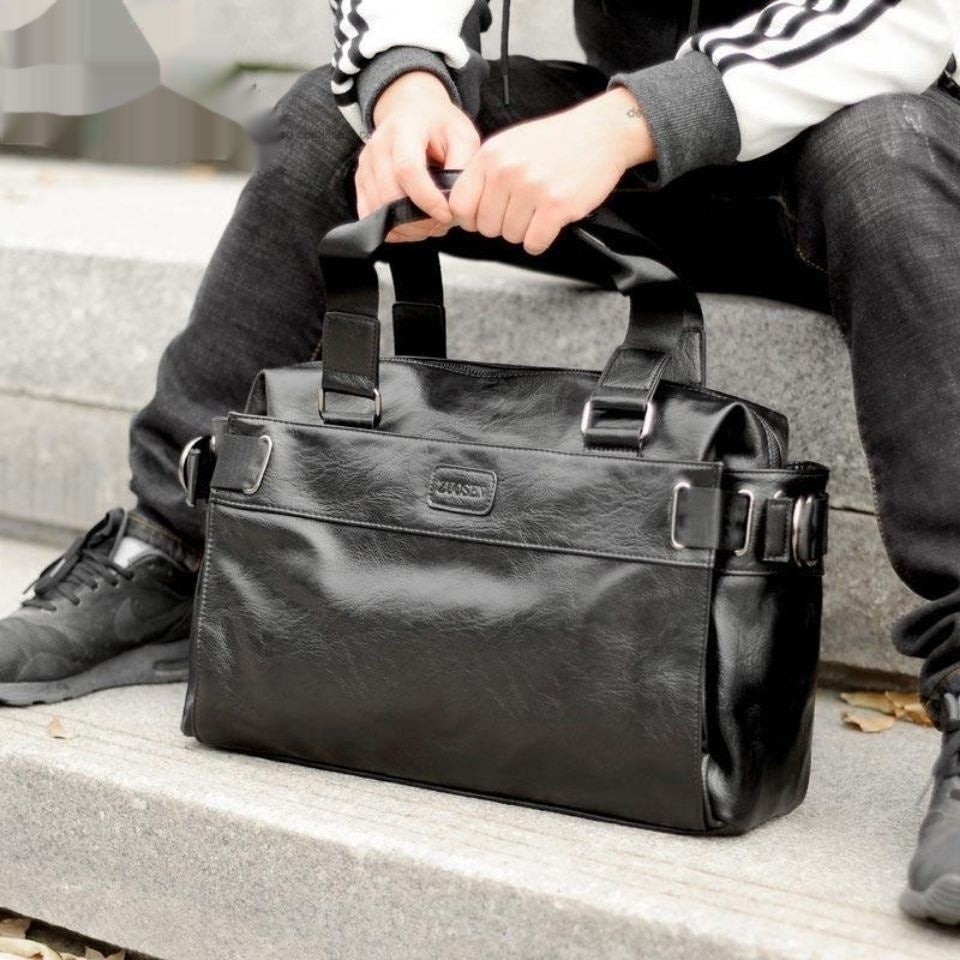 Leder Schultertasche für Herren