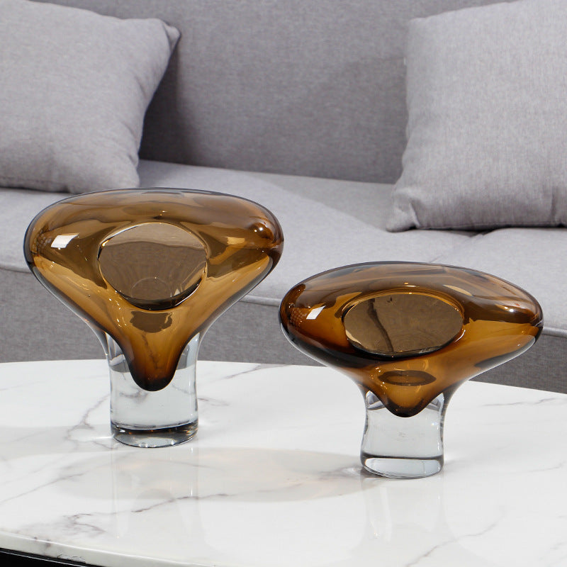 Kerzenständer aus Glas im modernen Design