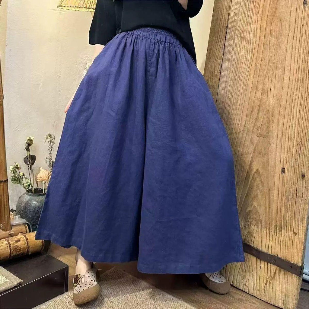 Weite Cropped-Hosen