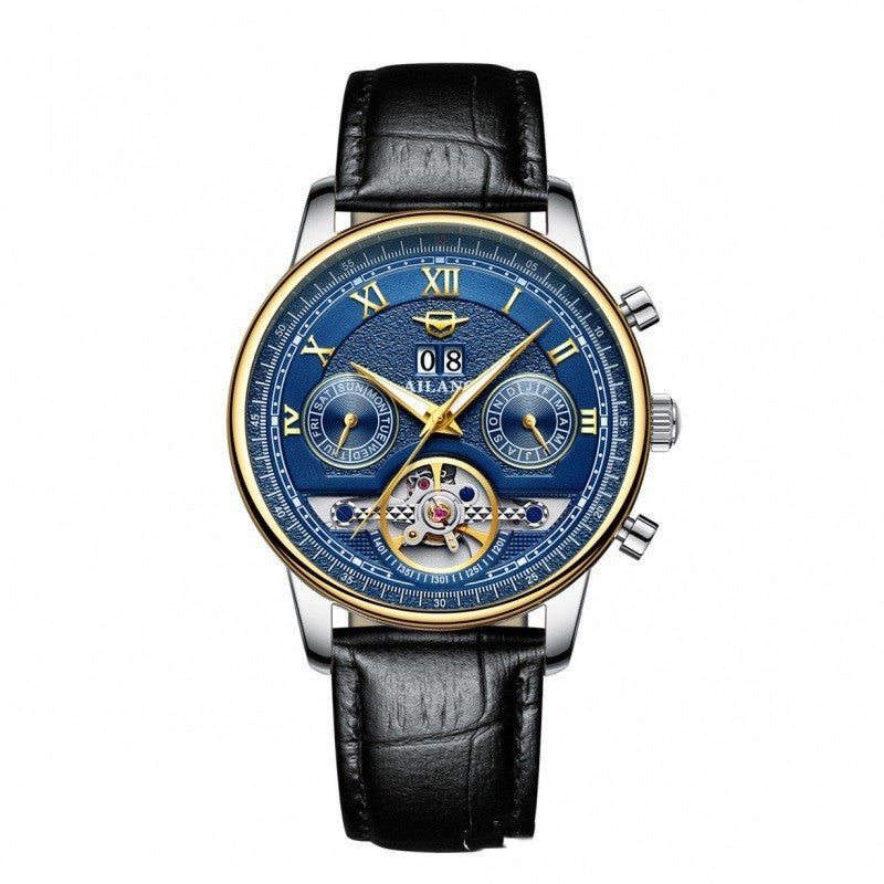 Automatische Mechanische Herrenuhr Sun Moon Stars